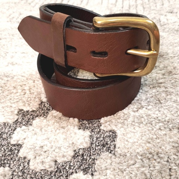 Levi's Other - Levi's Brown Full Grain Leather Belt Size 32/80